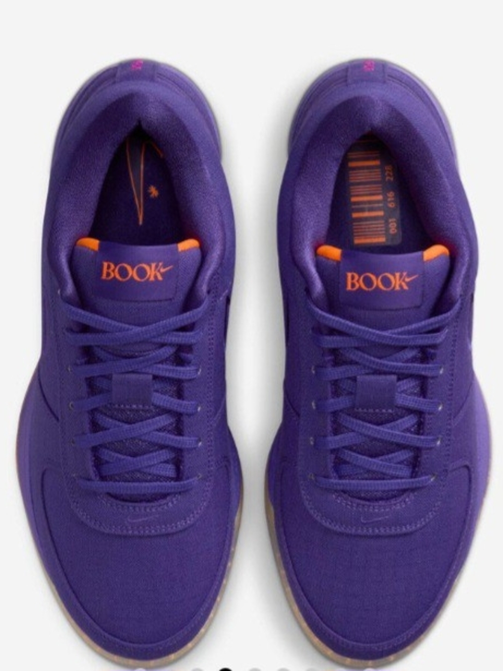 Nike Book 1 "Sunset" Purple Orange Yellow Sneakers HJ5351-500 Mens Size 11